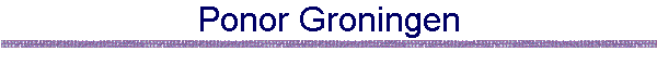 Ponor Groningen