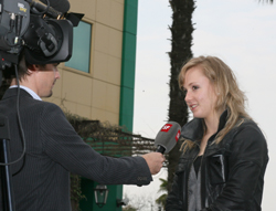 Ariella beim TV - Interview